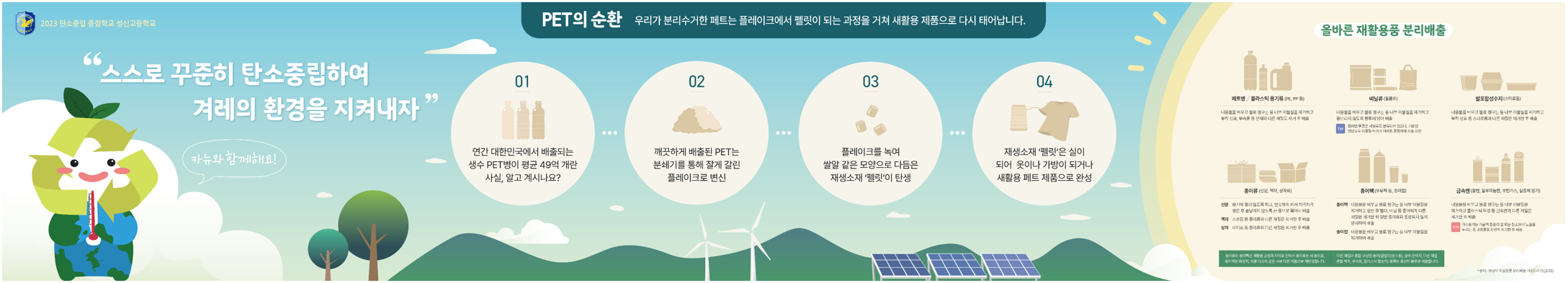성신고등학교 자원순환 센터 일러스트